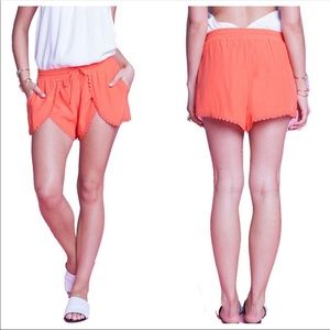 Lovers + Friends Mariposa Shorts Coral